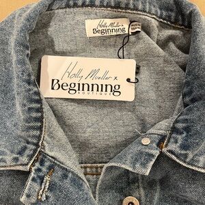 Beginning Boutique Holly Miller Light Blue Denim Jacket